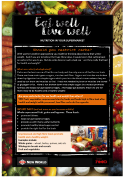 Should you restrict carbs?