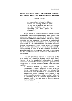 MAGIC REALISM IN JORGE LUIS BORGES`S FICTIONS AND