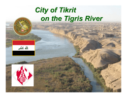 City of Tikrit on the Tigris River