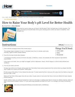 How to Raise Your Body`s pH Level for Better Health | eHow.com