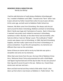 memories from a nobleton girl - King Township Public Library