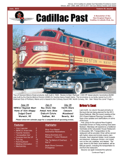 Cadillac Past - Automotive Restorations, Inc.