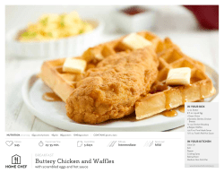 Buttery Chicken and Waffles