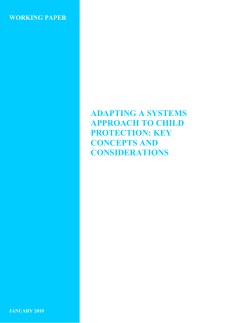 adapting a systems approach to child protection: key concepts and