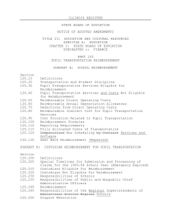 Part 120-Pupil Transportation Reimbursement Rules (December 12