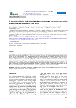 Hydroids (Cnidaria: Hydrozoa)