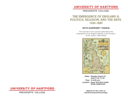 THE EMERGENCE OF ENGLAND II: POLITICS, RELIGION, AND