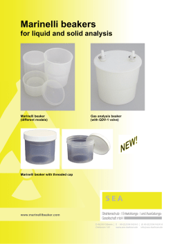 Marinelli beakers