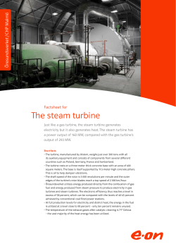 The steam turbine