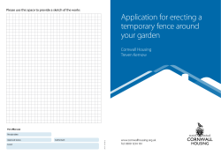 Application for erecting a temporary fence around your garden