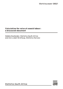 Calculating the value of unpaid labour: a
