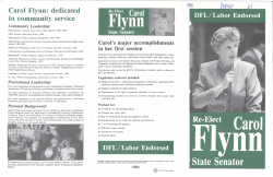 Carol Flynn: dedicated to community service