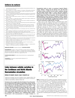 Schmidt et al., 2004, Links between salinity variation in the