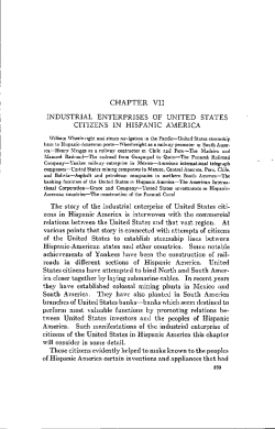 CHAPTER VII INDUSTRIAL ENTERPRISES OF UNITED STATES