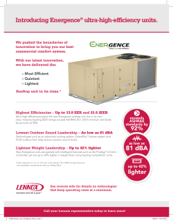 Introducing Energence&reg; ultra-high-efficiency units.