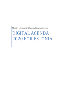 Digital Agenda 2020 for Estonia