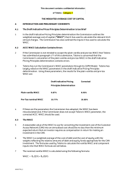 the weighted average cost of capital