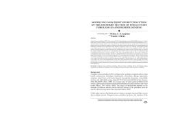 MODELLING NON-POINT SOURCE SOURCE