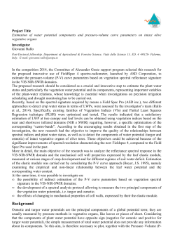 Estimation of water potential components and pressure