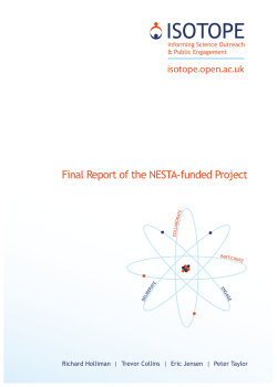 ISOTOPE: Informing Science Outreach and Public Engagement