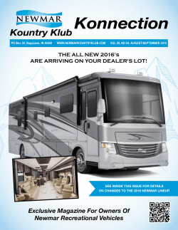 Exclusive Magazine For Owners Of Newmar Recreational Vehicles