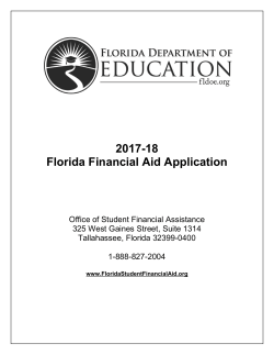 2017-18 Florida Financial Aid Application