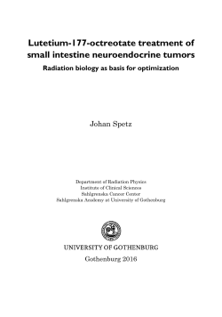 Lutetium-177-octreotate treatment of small intestine