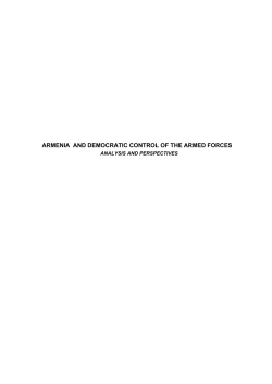 armenia and democratic control of the armed forces