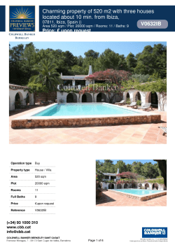 Charming property of 520 m2 with three houses located about 10