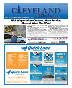 Nick Mayer: More Choices, More Service, More of What You Want