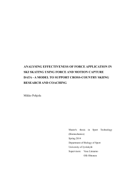 analysing effectiveness of force application in ski skating using force