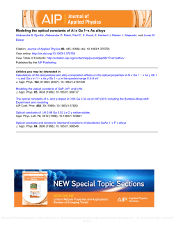 Modeling the optical constants of Al x Ga 1&minus;x As alloys