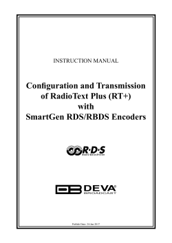 RT+ Configuration Instructions
