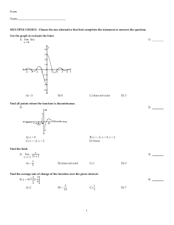 Final Exam Review with Answers