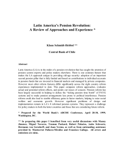 Latin America`s Pension Revolution: A Review