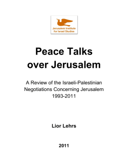 executive summary - Jerusalem Institute for Israel Studies