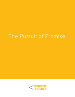 The Pursuit of Promise.