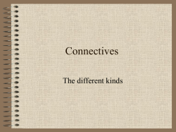 Connectives