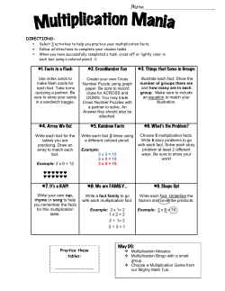 multiplication Mania