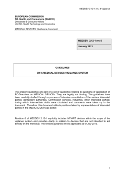 MEDDEV 2.12-1 rev 8 - European Commission
