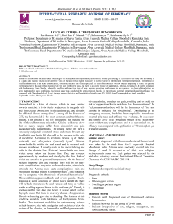 Leech on external thrombosed hemorrhoids