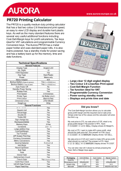 PR720 Printing Calculator