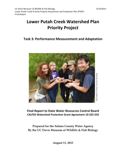 Lower Putah Creek Watershed Plan Priority Project