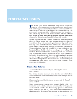 federal tax issues