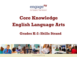 Understanding the K-2 New York Language Arts Program and its