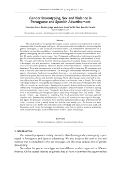 Gender Stereotyping, Sex and Violence in Portuguese and Spanish