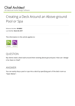 Creating a Deck Around an Above-ground Pool or