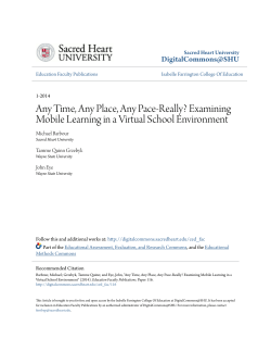 Any Time, Any Place, Any Pace-Really? Examining Mobile Learning