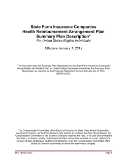 State Farm Insurance Companies Health Reimbursement