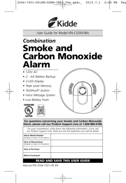 Smoke and Carbon Monoxide Alarm